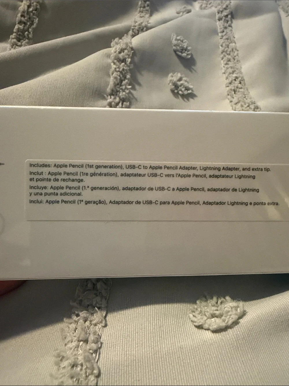 Apple White Pencil Stylus with Silver Accent